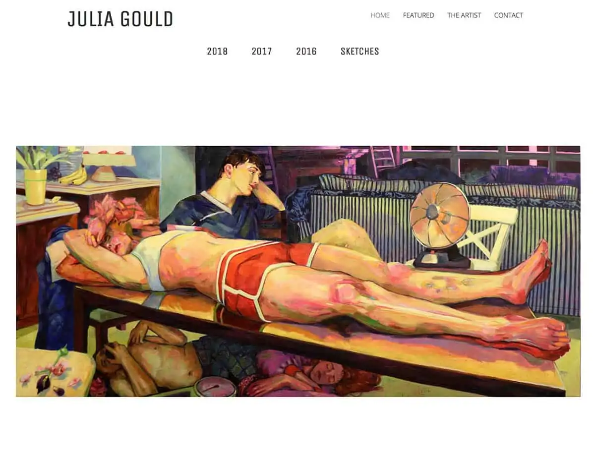 home page: Julia Gould, artist