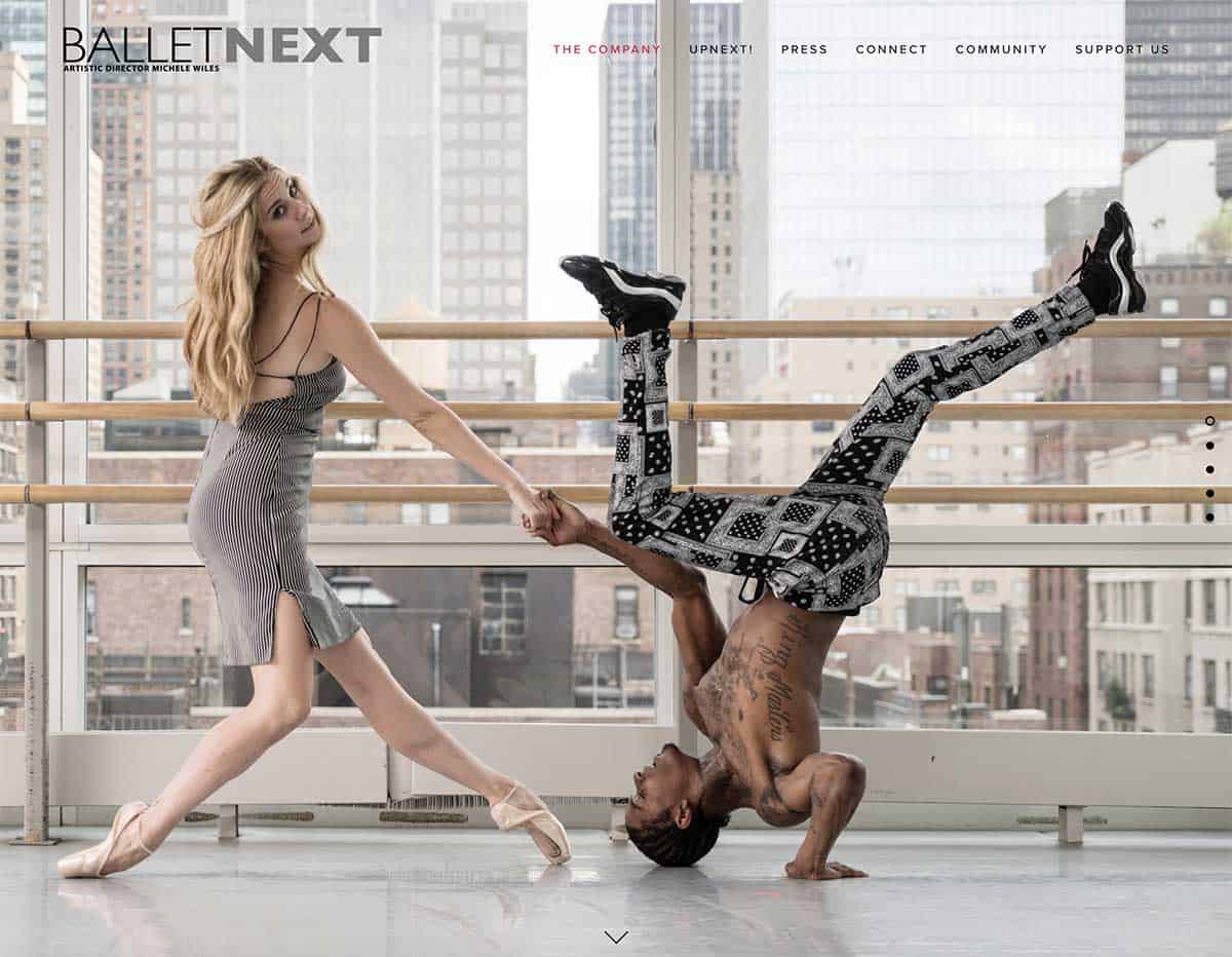 Custom web development for dancers and dance companies - for example: www.BalletNext.com