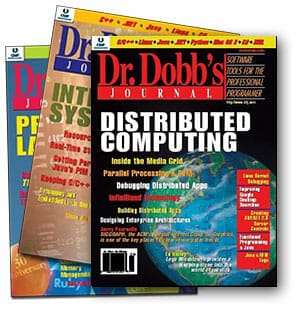 covers: Dr. Dobb's Journal, technical periodical in early Silicon Valley