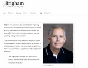 medical web site: Dr. Christopher Brigham - Brigham and Associates, Inc.