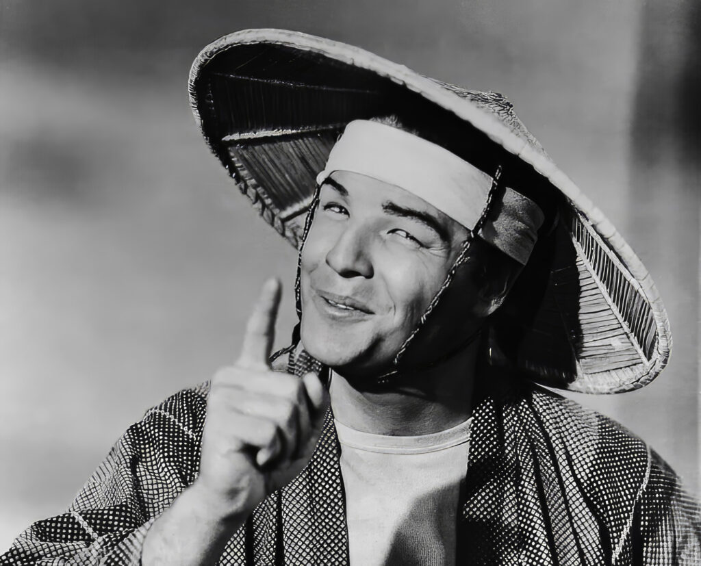 photo: Marlon Brando in yellowface makeup for Teahouse of the August Moon